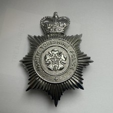 Obsolete British Police North Yorkshire  Constabulary Helmet Badge