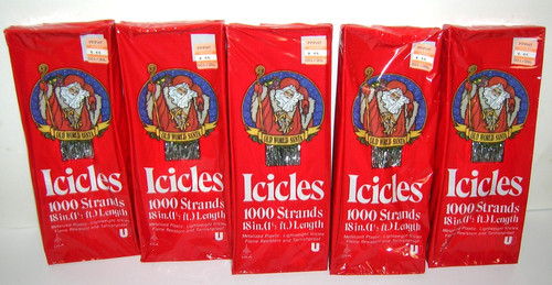 Tinsel icicles vintage union - tinsel,
