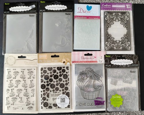 Mixed embossing folders - mixed, x