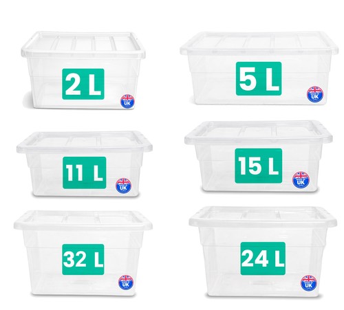 Clear plastic storage - clear, box
