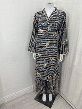 New black patterend shalwar kameez sizes S, XL