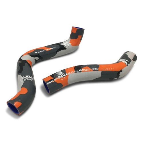 Orange camo samco silicon - orange, rad