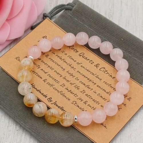 Rose quartz citrine - quartz,