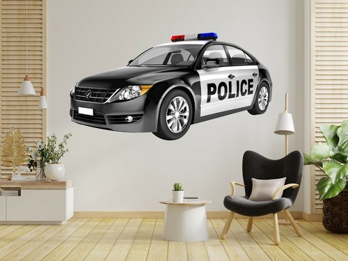 Black police car - black, b228