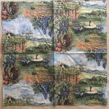 4 paper napkins Vineyard