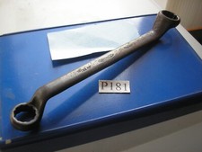 1952 EX-MILITARY  BRENCO  19/32"  & 11/16" AF RING-ENDED  SPANNER USED  P55