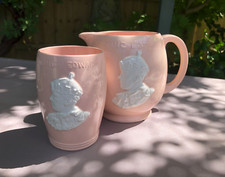 Vintage King Edward Jug + Beaker Aborted Coronation 1937 Johnson Brothers