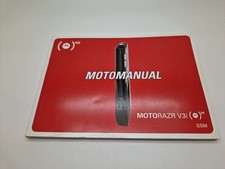 New Old Stock English Motorola V3i Mobile Phone User Guide Manual