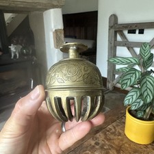 Large Vintage Brass Claw Bell