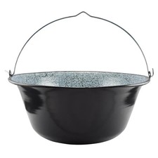 Enamel Goulash Pot – Traditional Outdoor Cooking Cauldron, 13L, 14L, 16L,22L