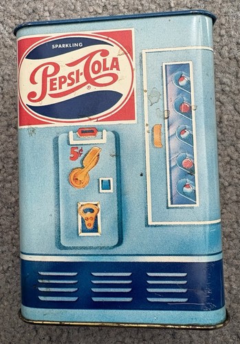 Pepsi vending machine tin bank - pepsi,