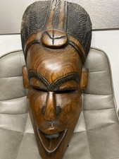 African Tribal Wood Face Mask