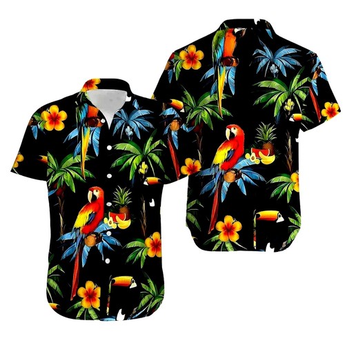 Vintage macaw parrots - macaw,