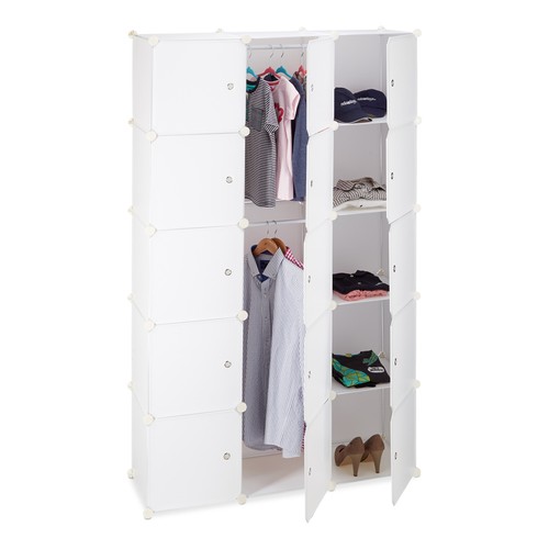 Modular shelving unit wardrobe