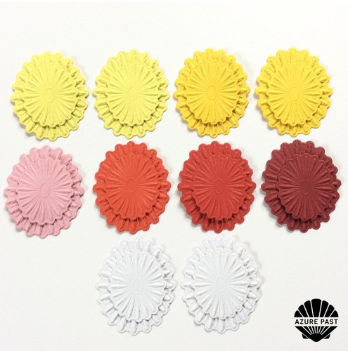 Embossed die cuts - 10,