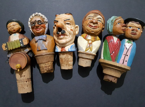 Hand carved wooden - carved, cork