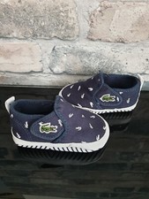 Baby Lacoste Pram Shoes. Navy size 2.5
