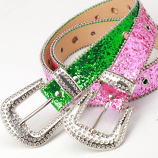 Ladies Punk sequin belt Punk