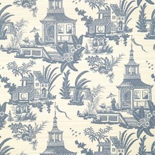 Thibaut Wallpaper Empress Court Navy T13653 91cm x 7.32m RRP £510 50% Off New