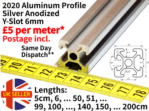 10x 2020 aluminium - 2/4/10x,