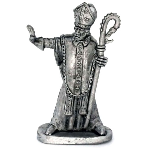 Medieval bishop 28mm metal - medieval,