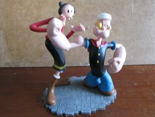 Olive Oil 'swooning' + Popeye - resin figurines on base