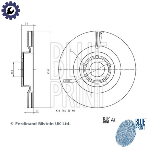 Brake disc adbp430165 for - adbp430165,