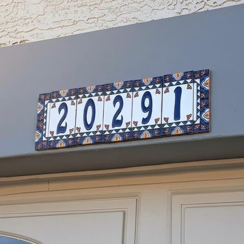 Hand painted talavera house - hand,