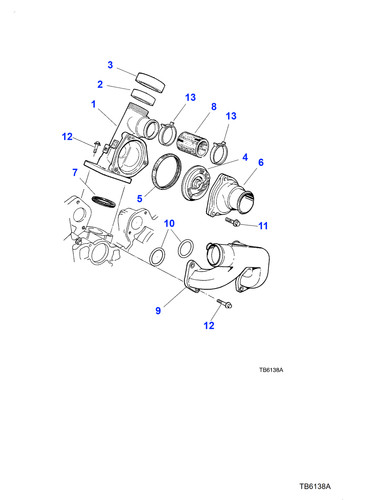 Jaguar bypass hose xk8 4 - jaguar, 4.0