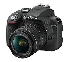 Nikon D D3300 24.2MP Digital SLR Camera - Black (Kit w/ AF-S DX 18-55mm VR II...