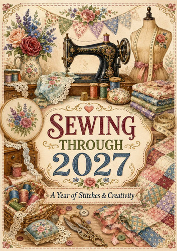 Sewing themed 2027 calendar - themed,