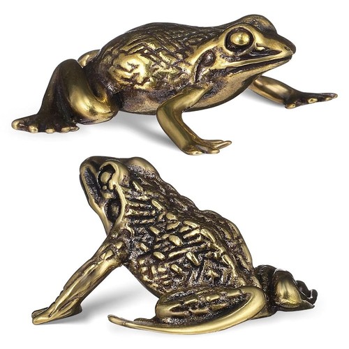 1pc brass toad figurine golden - toad,