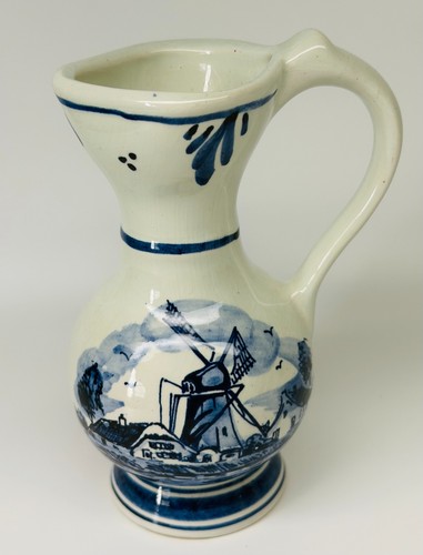 Delft jug hand painted - jug,