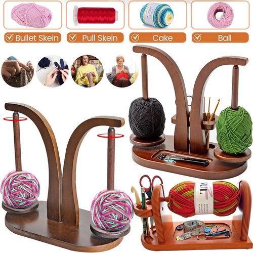 Handmade yarn spinner wooden - handmade,