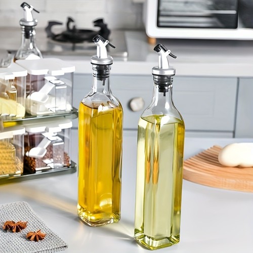 Glass olive oil pourer - oil,