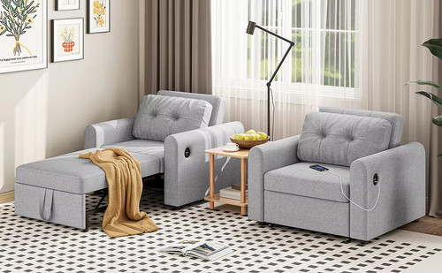 Single sofa bed in 1 - sofa, bed,