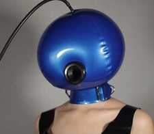 Latex inflate Hood double