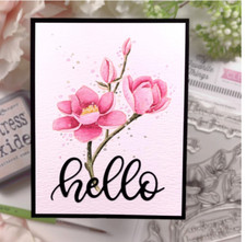 MFT My Favorite Things Card Kit - MAGNOLIA BLOSSOMS - matching stamp + die set