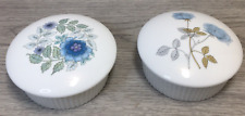 2x Wedgewood Ice Rose Trinket