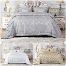 Luxury Quilted Bedspread Throw