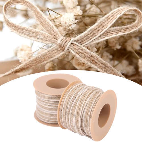 10m burlap ribbon roll hessian - 10m,