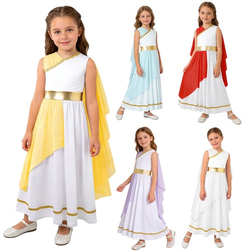 Girls roman costume - girls, neck