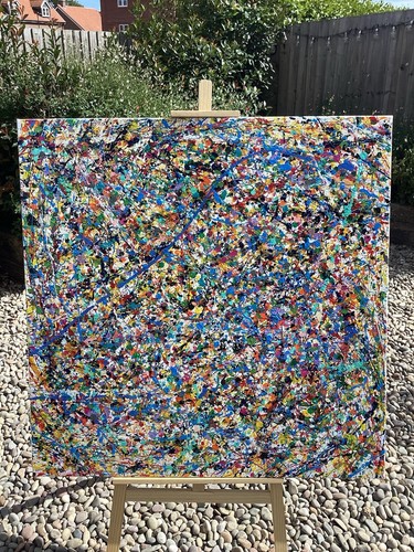 Jackson pollock style acrylic - pollock,