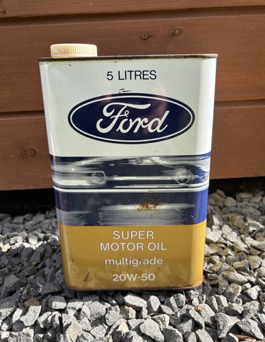 Vintage ford motor oil can - motor,