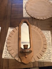 vintage Wooden wall sconce