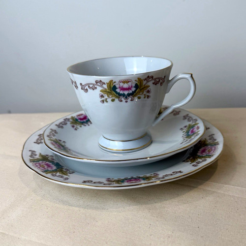 Vintage floral china tea - floral,
