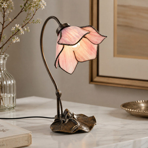 Tiffany floral style table - tiffany,