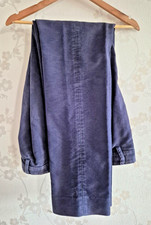 Mens Pakeman Catto & Carter Navy Blue Moleskin Tailored Chinos 34 X 32 cordings 