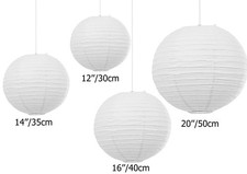 Round White Paper Light Shade