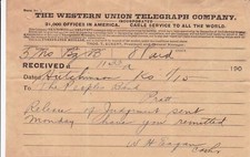 U.S. THE WESTERN UNION